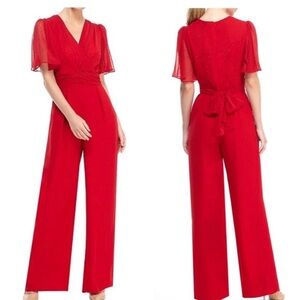 NWT Gal Meets Glam Brielle Wide Leg Jumpsuit